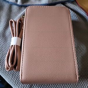 Avon Ready To Go Mini Crossbody Bag pink 7" X 4"